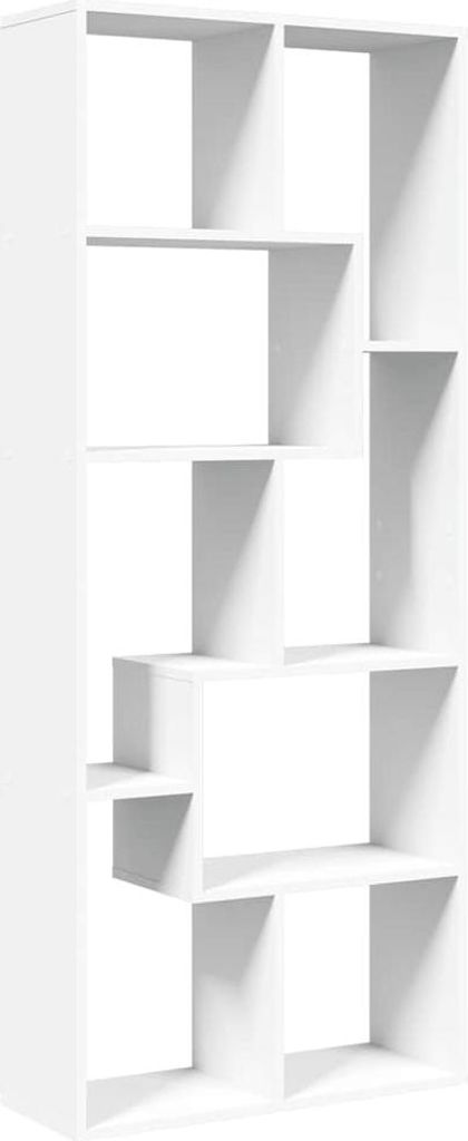 vidaXL Rozdělovač místností knihovna bílá 67x25x161,5 cm Obrázek produktu 