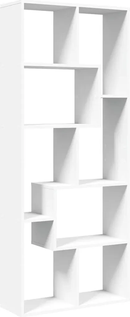Solution de rangement verticale pour petits espaces : bibliothèque blanche
