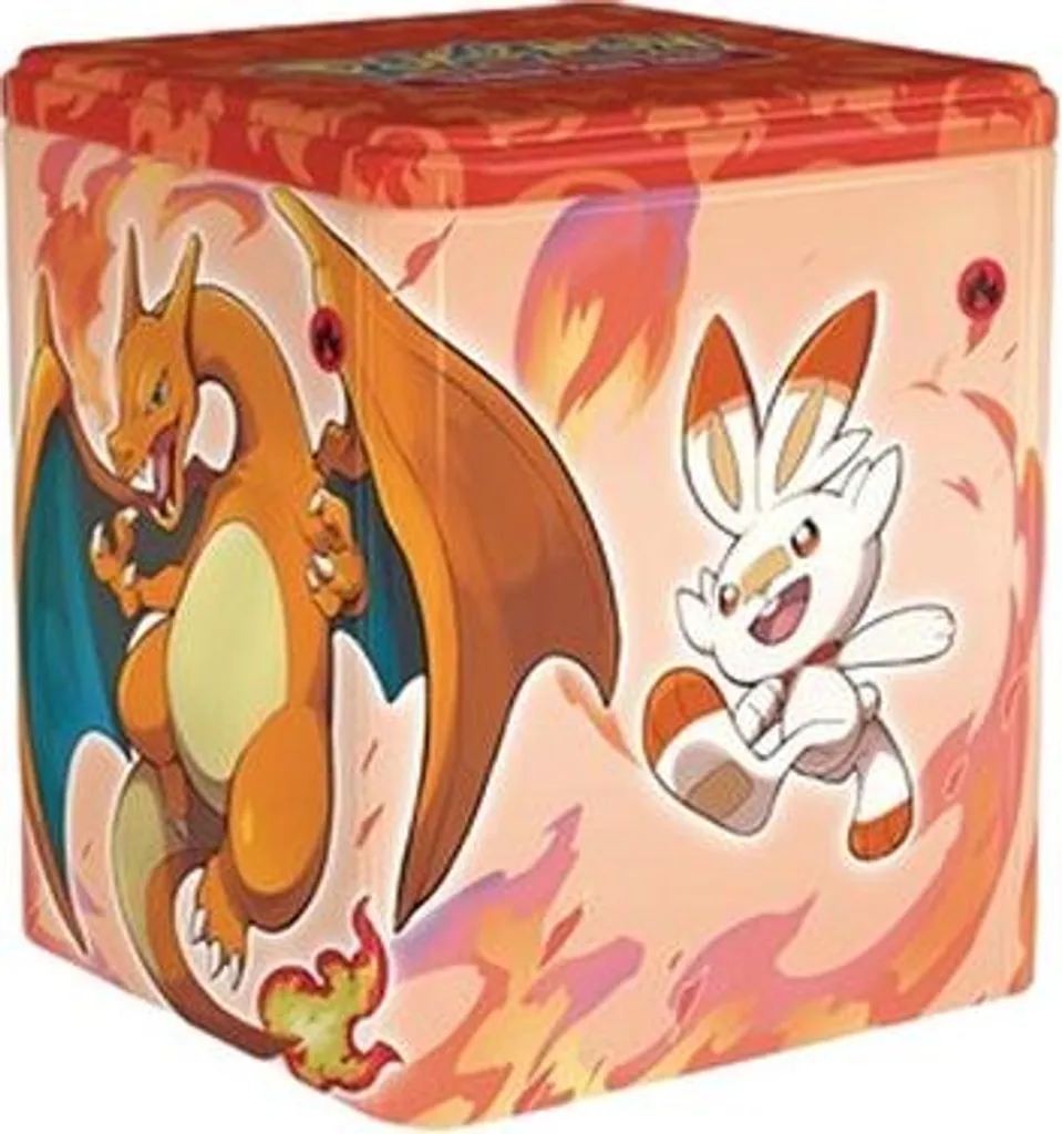 Fini le Désordre : Pokémon Stacking Tin Feu, la Boîte de Rangement Durable
