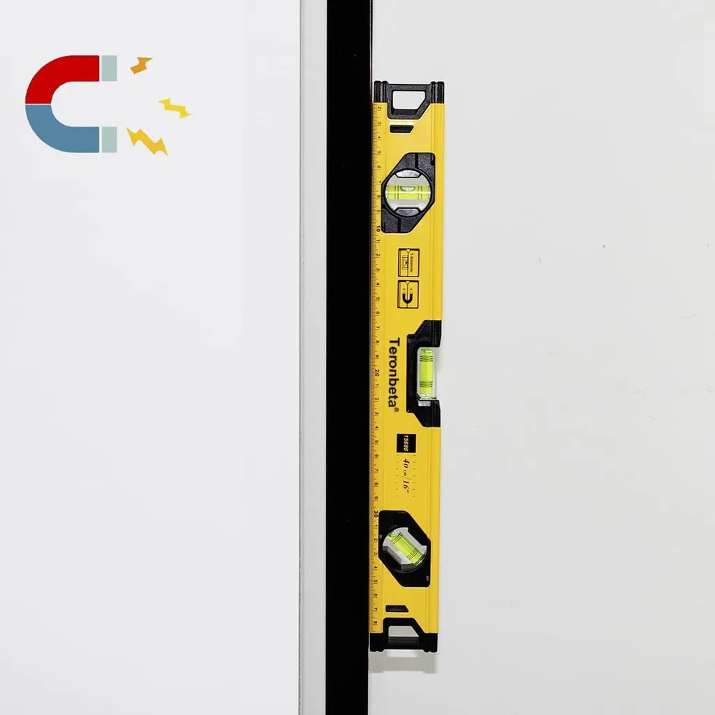 Niveau torpille antichoc 400 mm en alliage d'aluminium avec aimant fort