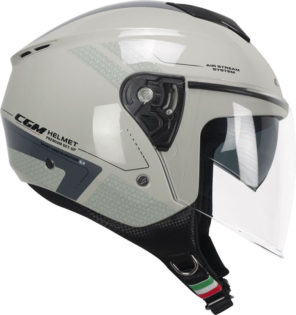 Jet Helm CGM 126G IPER CITY Aschgrau größe M