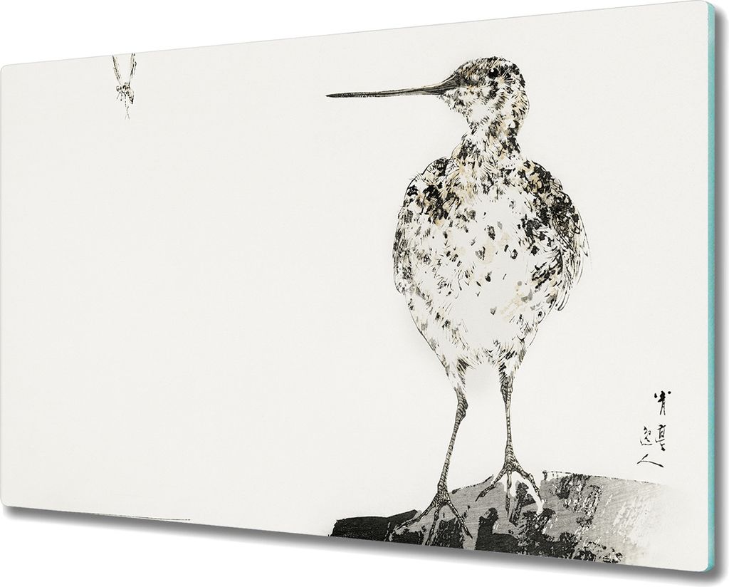 Coloray Herdabdeckplatte 80x52 cm Schneidebrett Kochplattenabdeckung Küchenbrett Hackbrett - Tier Vogel