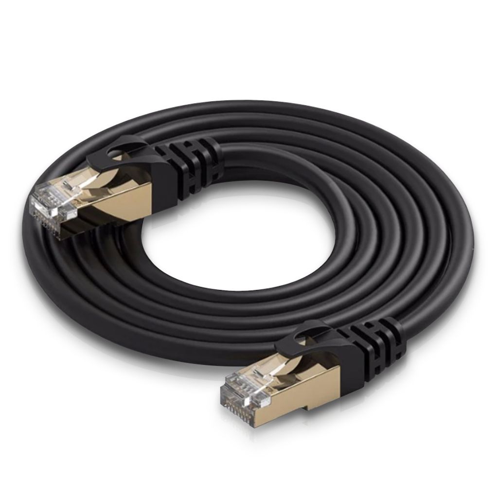 Netzwerkkabel 2 - 15 m Netzwerk Ethernet RJ45 Cat7 LAN Patchkabel VerlegekabelLänge:5m