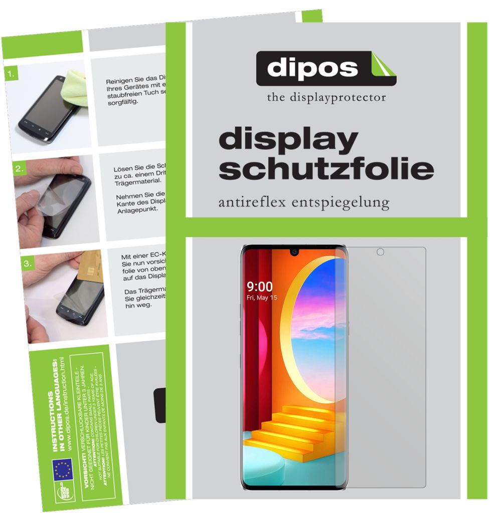 1x Schutzfolie für LG Velvet 4G matt Displayschutzfolie Folie Display Schutz dipos
