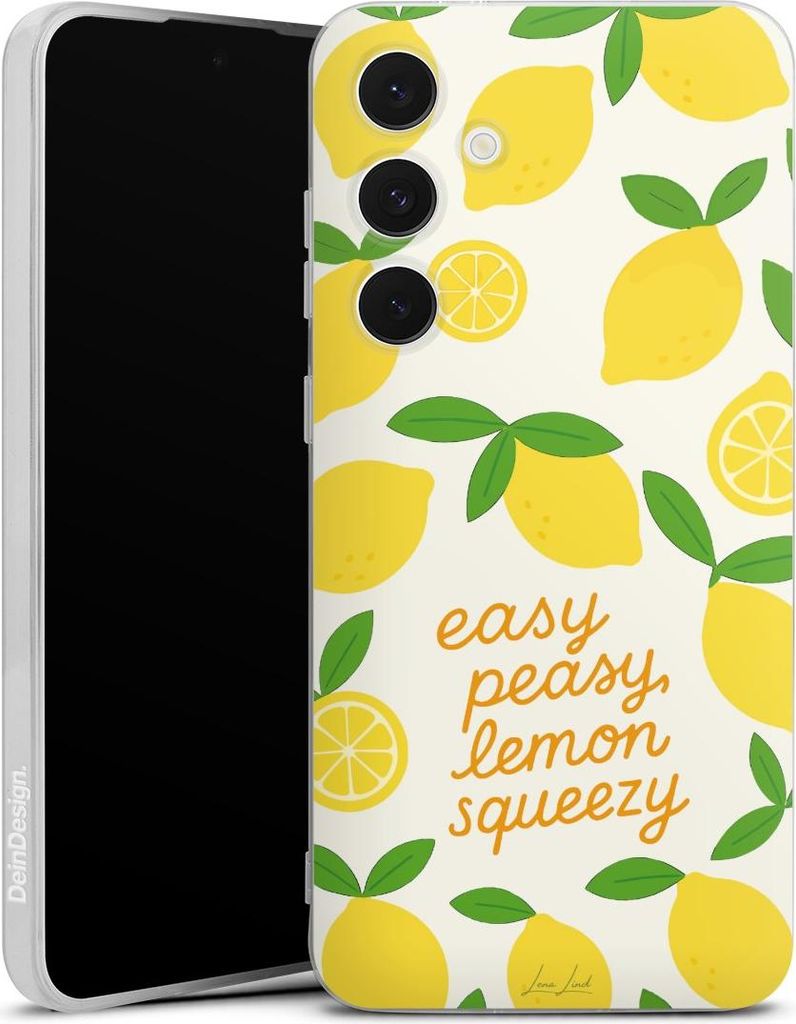 DeinDesign Handyhülle für Samsung Galaxy S24 FE 5G Silikon Hülle Case Smartphone Schutzhülle Statement Zitrone Spruch