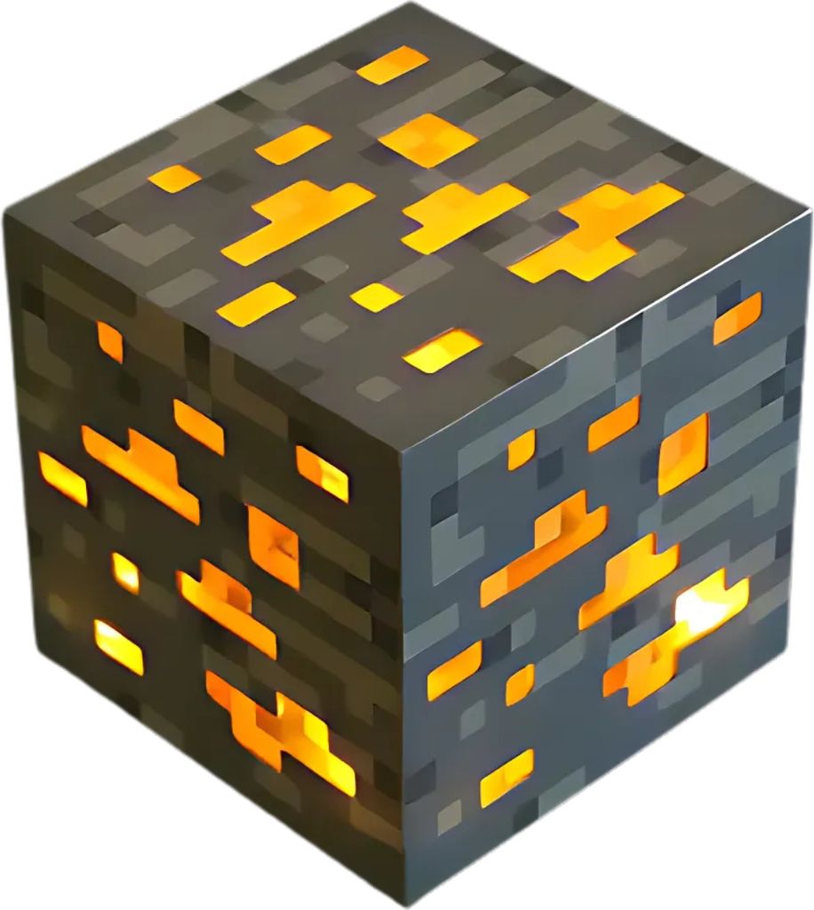 Lampička Minecraft Gold Block – Žlutá kostka světla Obrázek produktu 