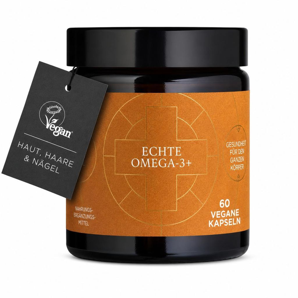Ancient + Brave True Omegas+ 60 Kapseln – Veganes Omega-3 & Omega-7 – Nachhaltiges Nahrungsergänzungsmittel – Pflanzliche essentielle Fetts...
