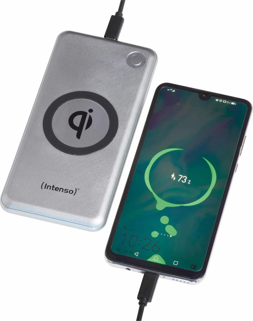 Intenso Powerbank WPD10000 silber inkl. Wireless Charger Produktbild 6