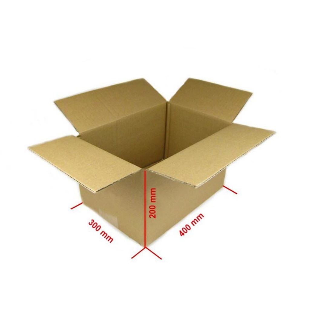 Karton Versandkarton Faltkarton Umzugskarton Pappkarton 400x300x200mm 50 Stk braun 1-wellig