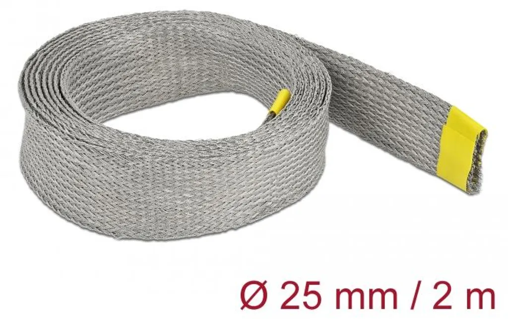 Gaine tressée extensible 2m Delock 20790 pour rangement fils bureau