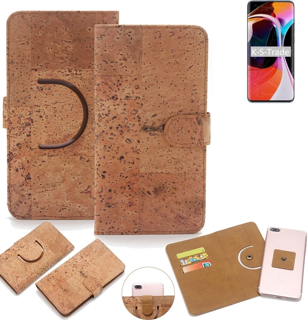 K-S-Trade Handy Hülle Schutz Hülle kompatibel mit Xiaomi Mi 10 Pro Handyhülle Schutzhülle Korkhülle Kork-Hülle 1x