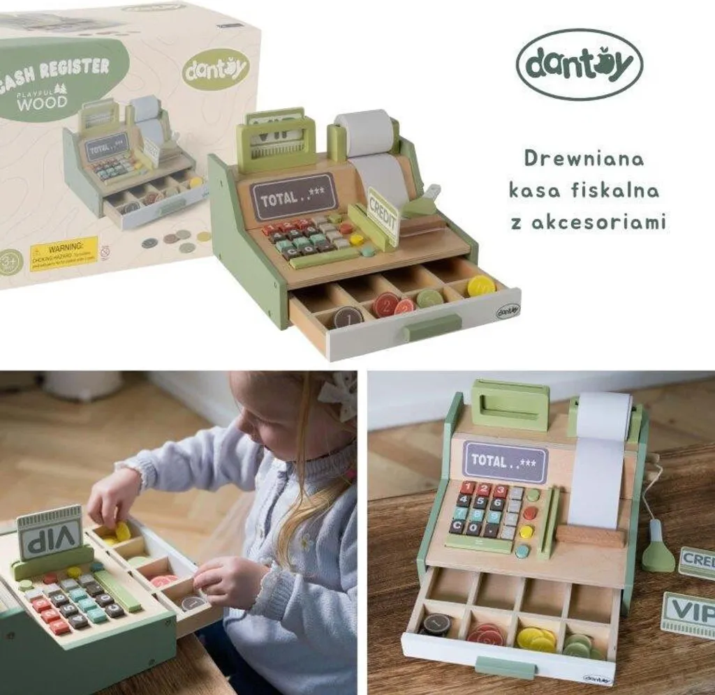 Caisse enregistreuse avec accessoires Dantoy - Jeu d'imitation durable - 9