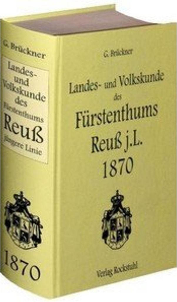 Landes- und Volkskunde des Fürstentums Reuß jüngere Linie Produktbild 