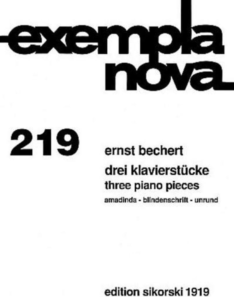 3 Klavierstücke