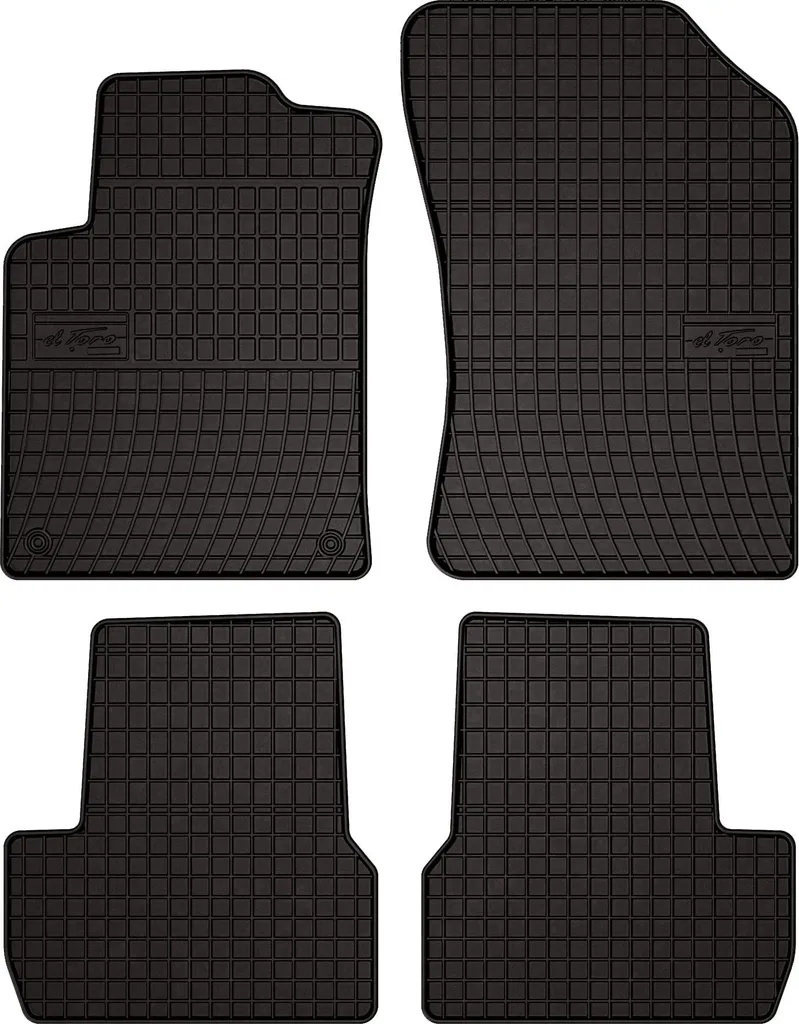 ASC tappetini auto Citroen C3-DS3 II serie 2009-2016 con bottoni e battitacco