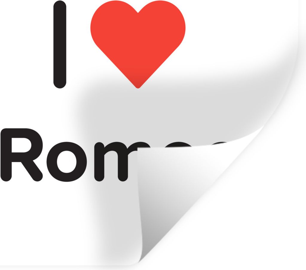 MuchoWow Wandtattoo Wandsticker Wandaufkleber Ich liebe - Romee - Mädchen 50x50 cm Selbstklebend und Repositionierbar - Selbstklebend - Fototapeten