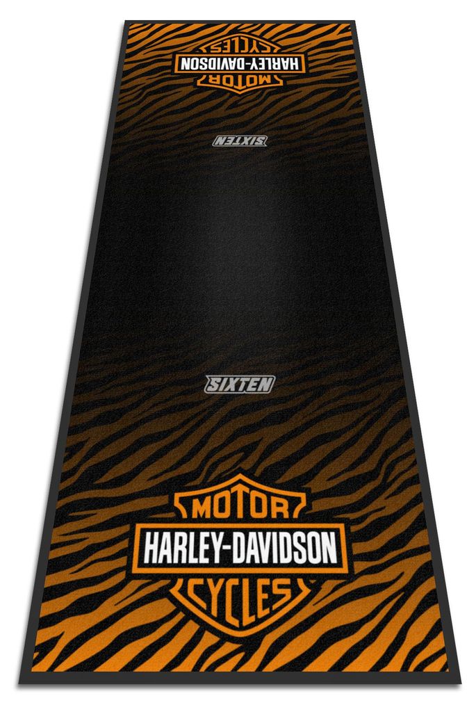 SIXTEN Harley Davidson Wild Stock Motorradteppich - 95x240 Produktbild 
