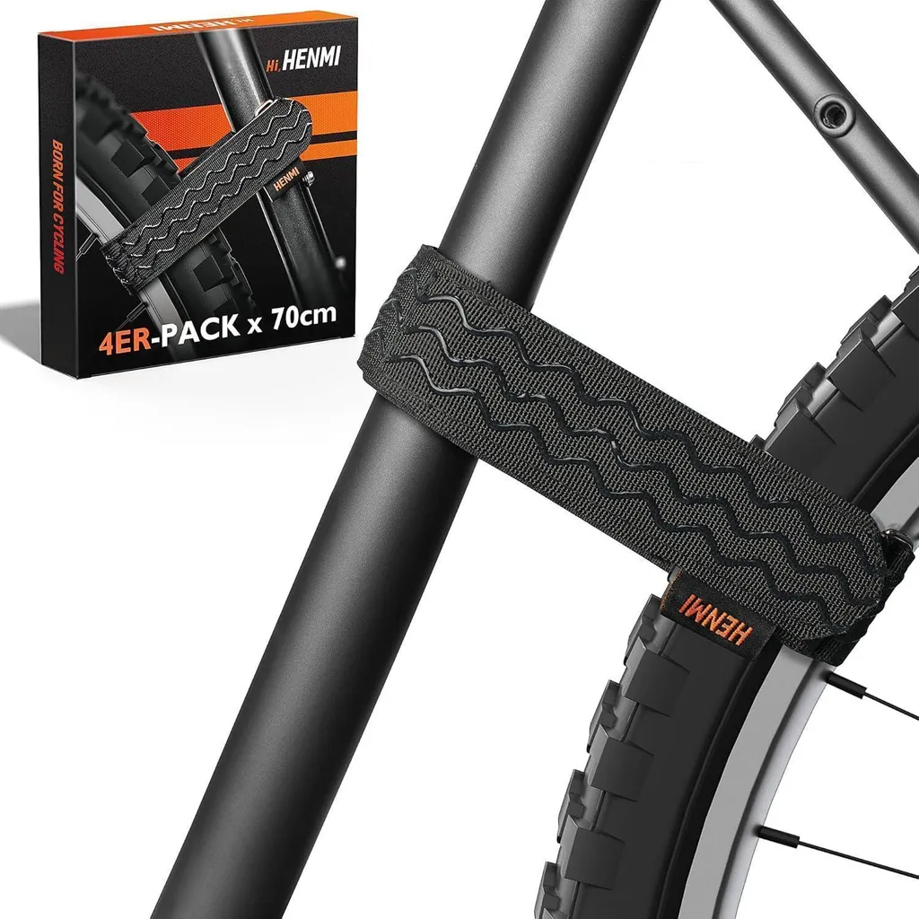 Sangles de serrage pour porte-vélo 70cm - Lot de 4 attaches universelles
