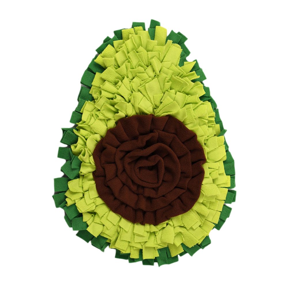Schnüffeldecke Avocado Interaktive Matte für Hunde und Haustiere, Futtermatte, Leckerli-Spender, natürliches Futtersuchspielzeug, kleine und gro...
