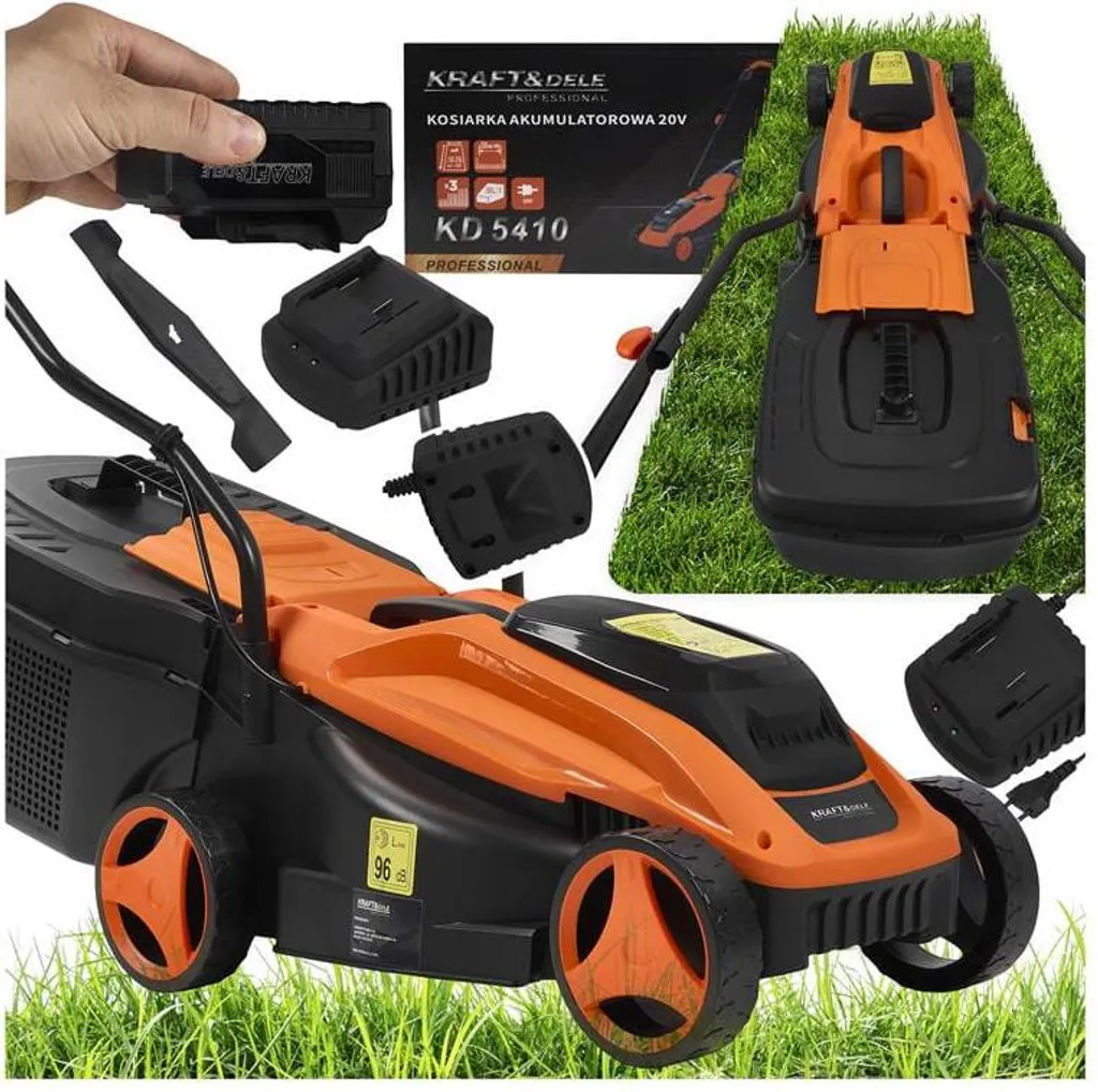 Recensione KRAFT&DELE 20V Rasaerba | Batteria 6Ah e Cesto 30L per Fai Da Te - 12
