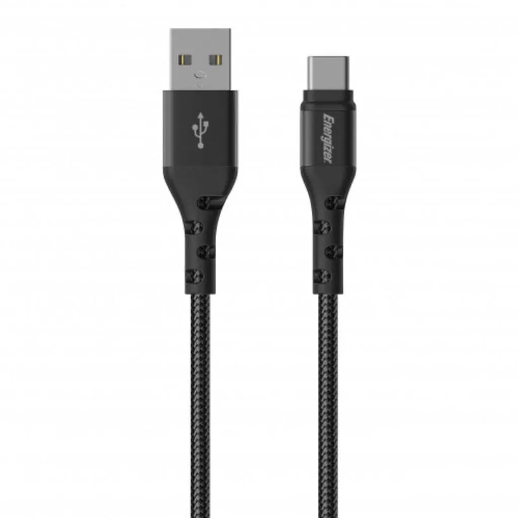Energizer Ultimate Cavo USB-C 2m Nero - Resistente e Facile da Pulire