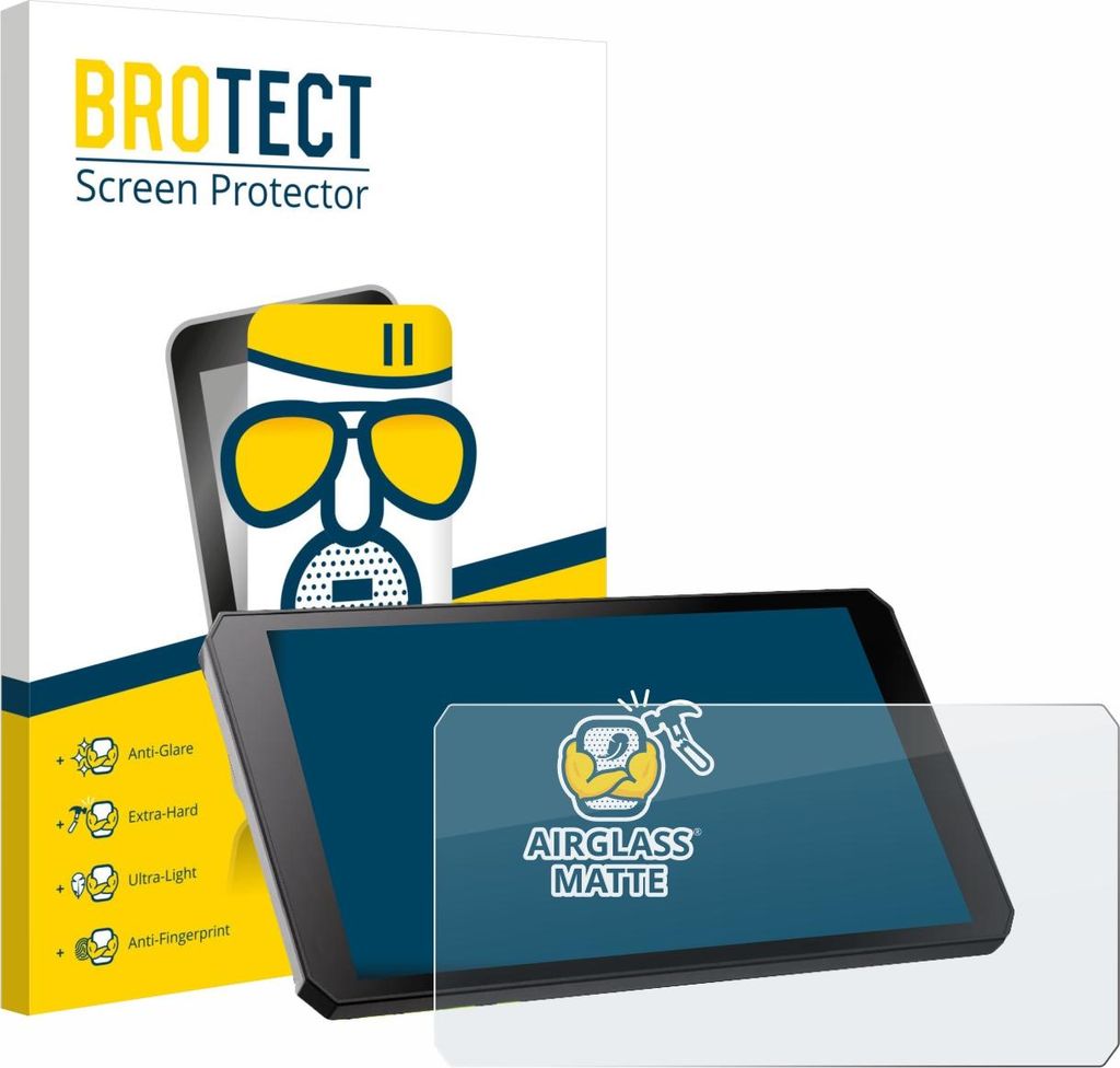 BROTECT Entspiegelungs Schutzglas für RiderNav R7M Schutzfolie Panzer Folie Glas Display Schutz matt