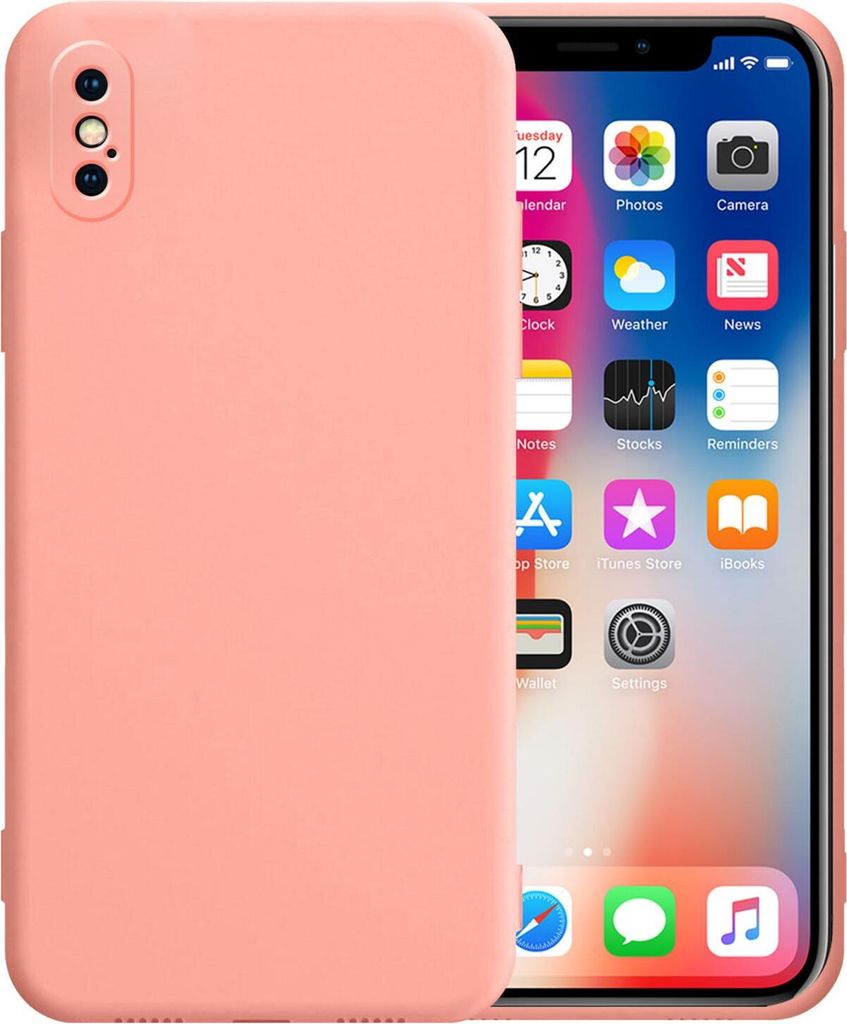 Apple iPhone XS Max Round Edge TPU Case Rosa