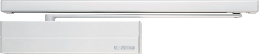Türschließer Aufputz ohne Arm, variable Kraft 1 bis 4, Silber