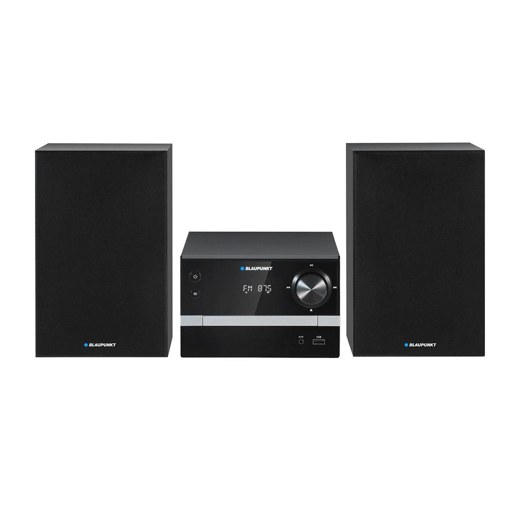 Blaupunkt Micro-Stereoanlage Bluetooth FM-Radio 20 W RMS Leistung Uhr mit Weckfunktion CD/MP3/USB/AUX MS9BT