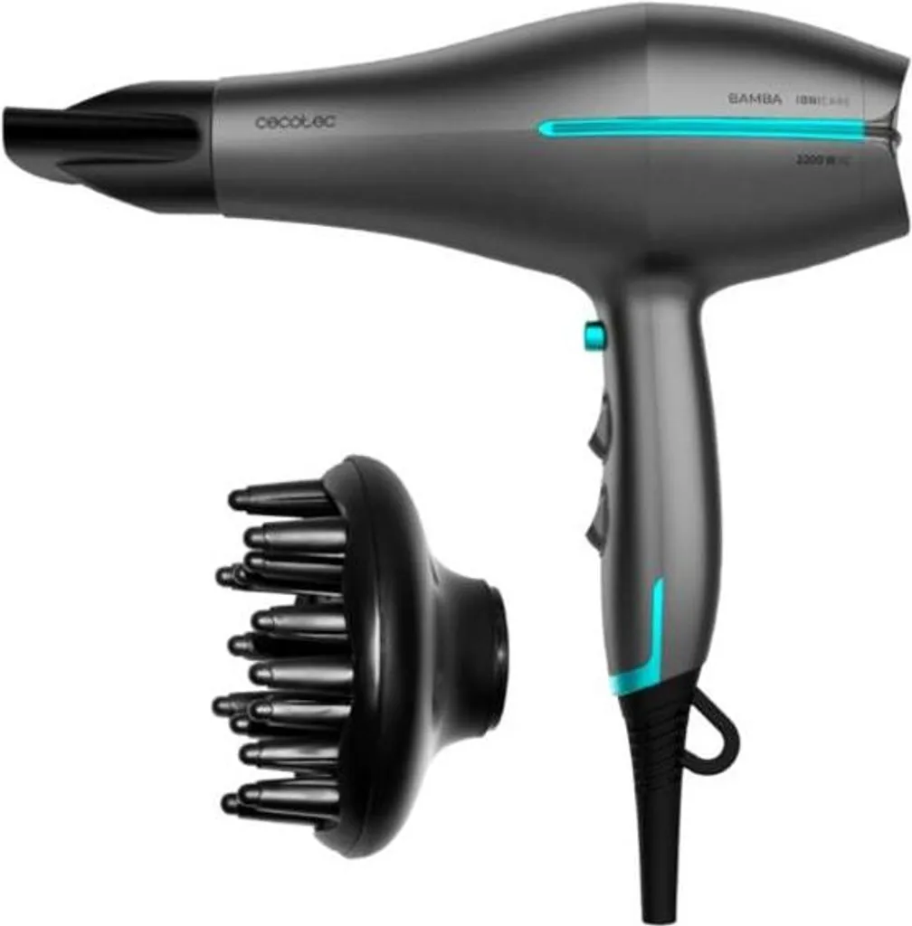 Cecotec Asciugacapelli AC IoniCare 5300 Maxi Aura Nero