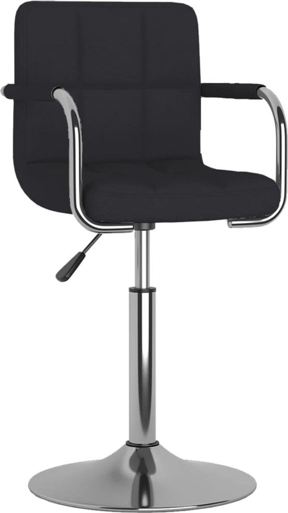 vidaXL Barhocker Schwarz Stoff