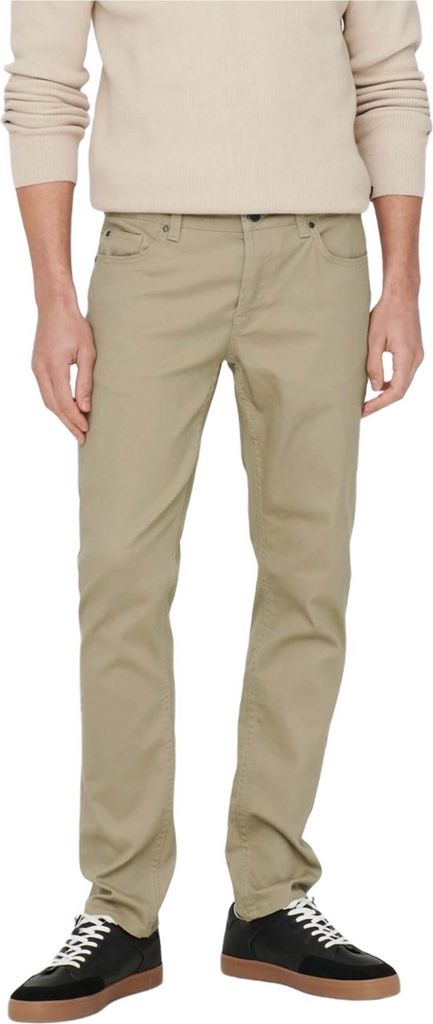 Only & Sons Pants 22024452-CHINCHILLA in Beige color size 31-34