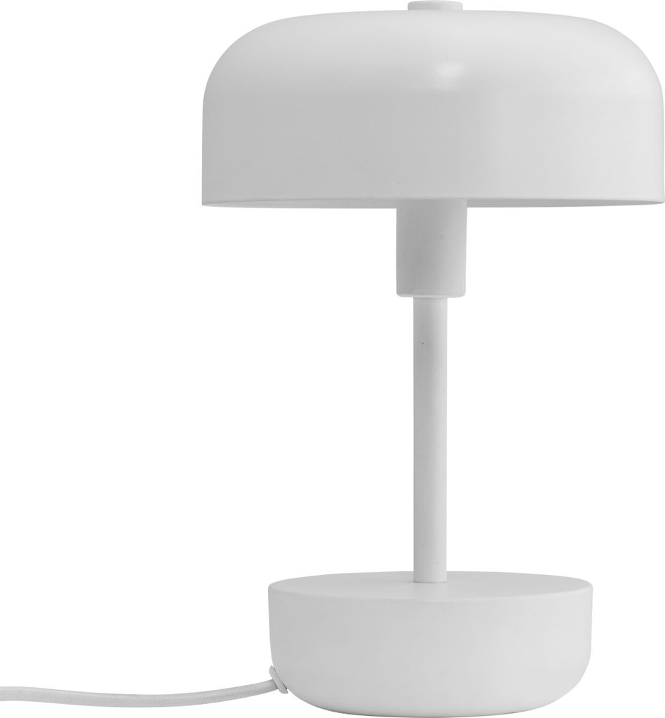 Tischlampe, Tischleuchte, Nachttischlampe, Schreibtischlampe, LED Leselampe Haipot weiß