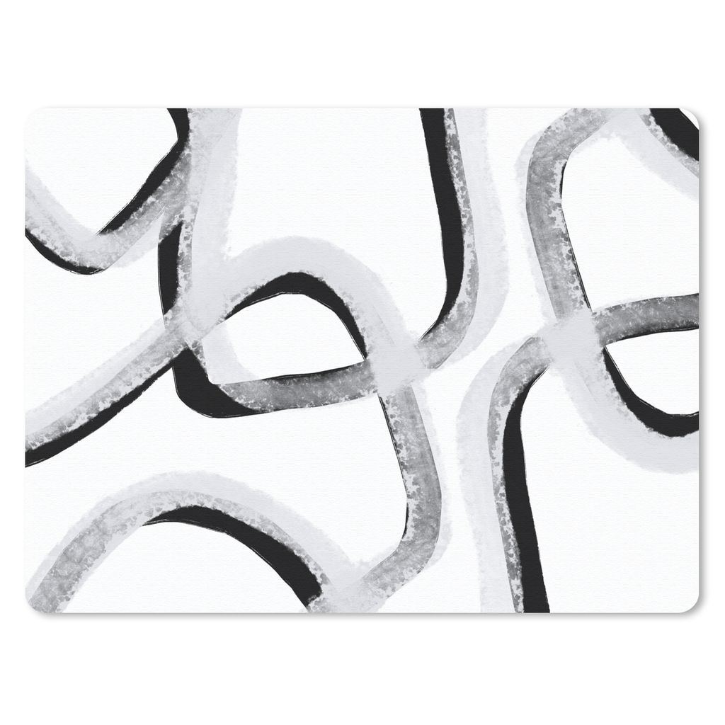 MuchoWow Mauspad Mousepad Linie - Minimalismus - Gestaltung 40x30 cm - Mousepads - Maus Mat - Pad - Mausunterlage - Anti Rutsch
