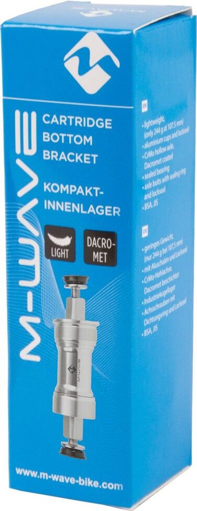 M-WAVE Kompakt-Innenlager Carousel BB BSA SQ - Patronenlager mit Vierkantaufn...