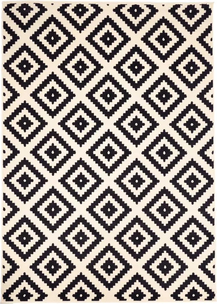 Tapis tissé géométrique ORMA pour salon et chambre - 160x230 cm