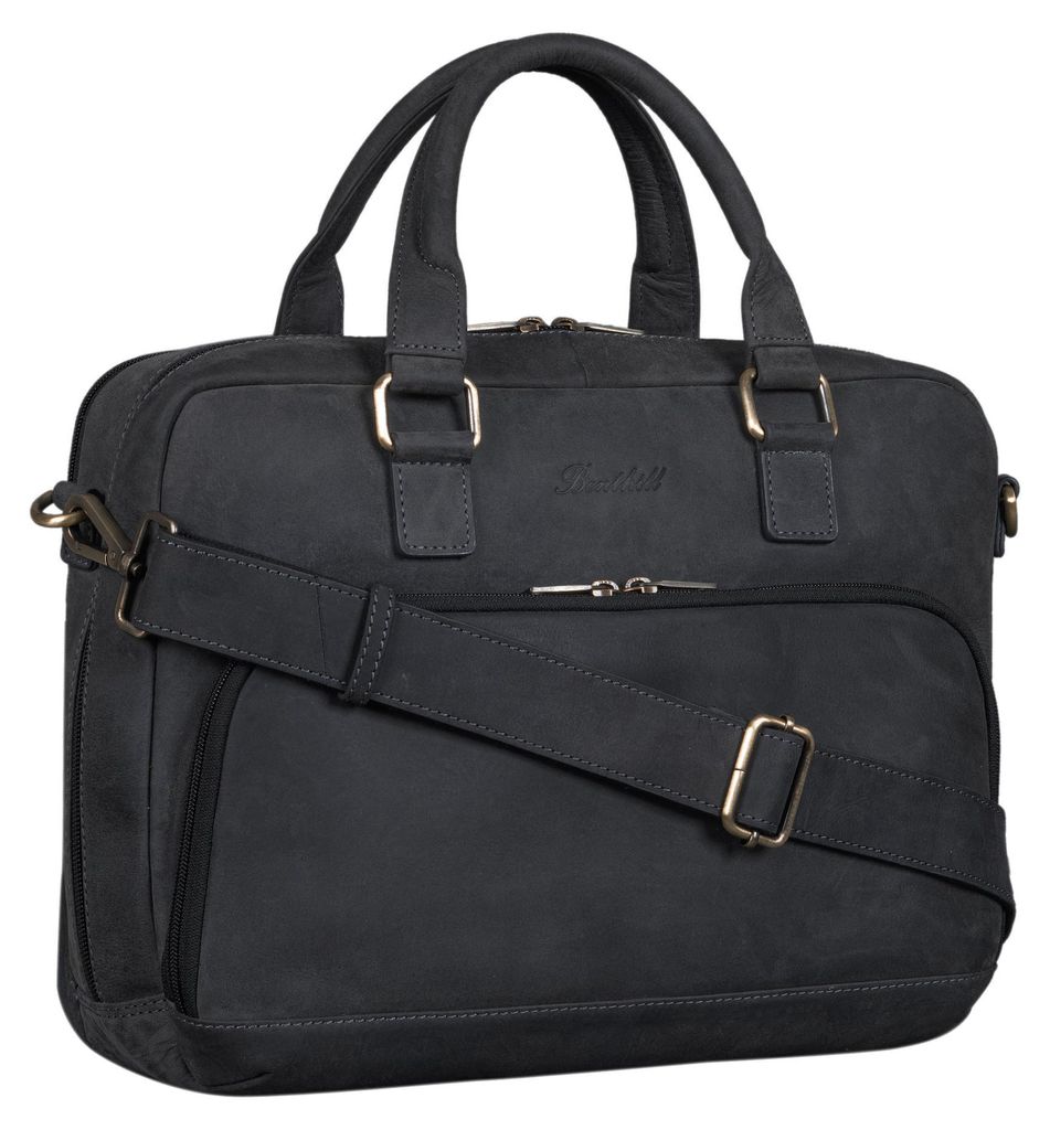 Benthill Aktentasche Leder - Schultertasche / Umhängetasche Produktbild 