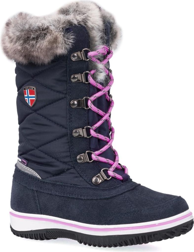 Trollkids Girls Holmenkollen Snow Boots Mädchen Winterstiefel Marine 171-114 Grösse 30