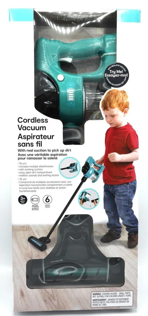 Jouet d'imitation aspirateur sonore Playgo pour enfant avec accessoires