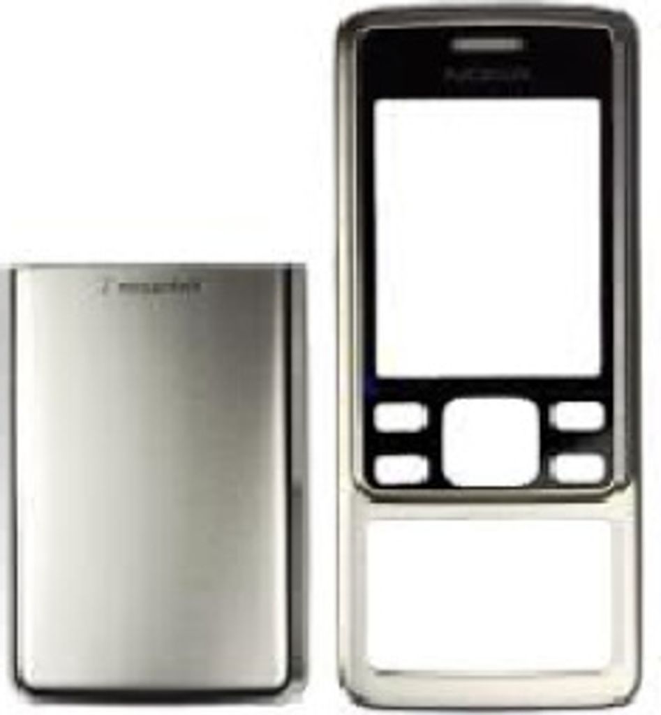 Nokia 6300 Gehäuse inkl. Akkudeckel silber Produktbild 