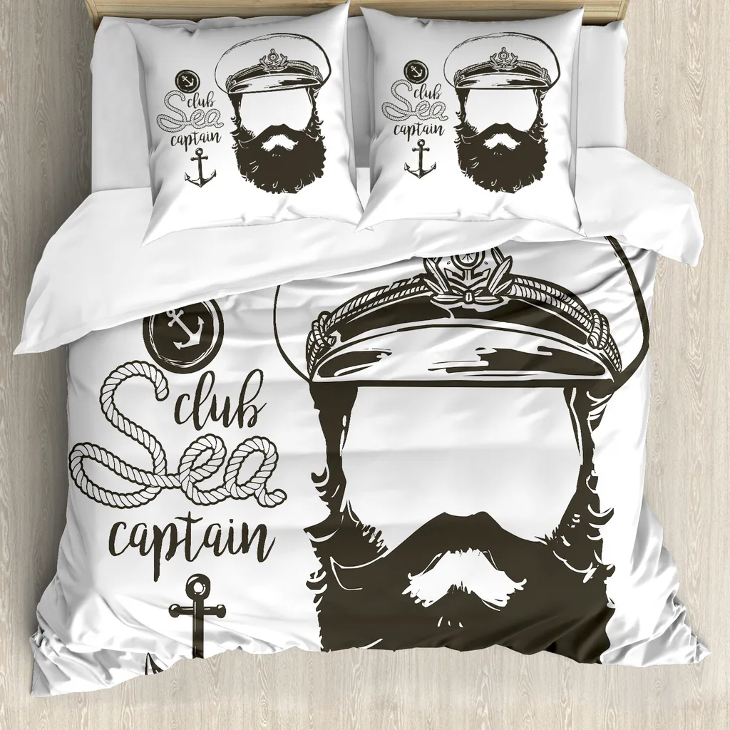 Copripiumino ABAKUHAUS Anker 200x200 cm - Set Letto Antiacaro Seaman