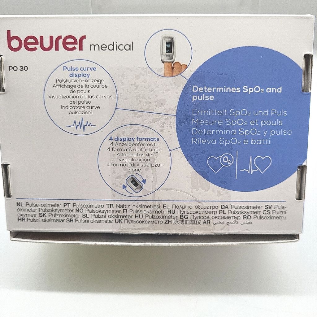Beurer Pulsoksymetr PO30 Srebrny 454.30 Zdjęcie produktu 17
