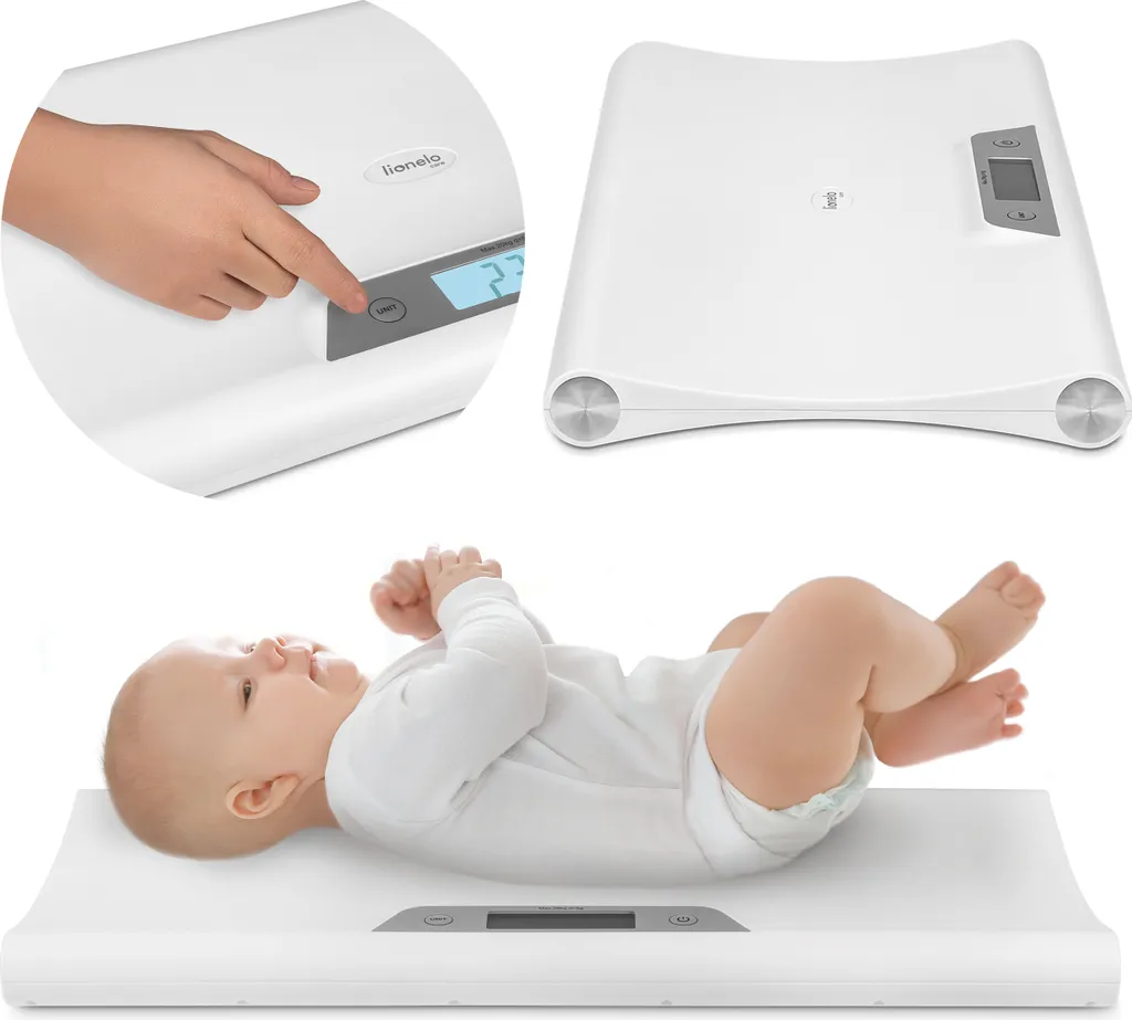 Balance Bébé Électronique Lionelo BabyBalance avec Grand Écran LCD