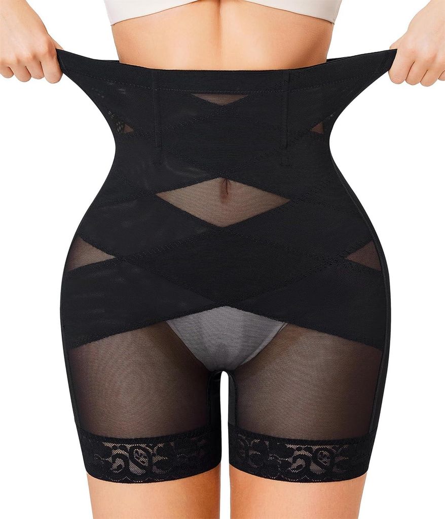 Intimo modellante, slip con vita alta, colore nero, taglia Immagine del prodotto 