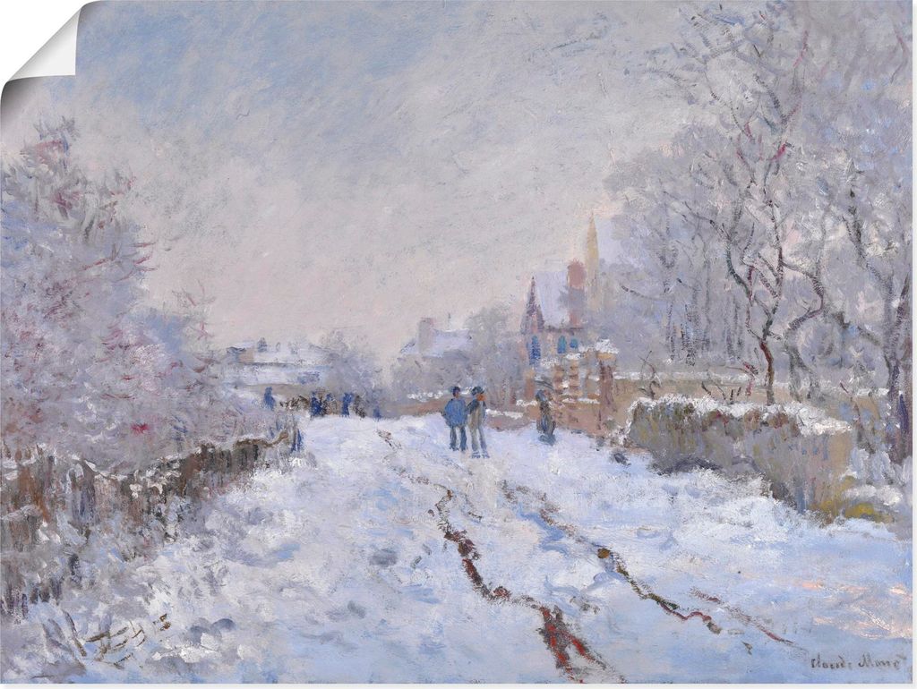 ARTland Poster Schnee in Argenteuil. Größe: 60x45 cm