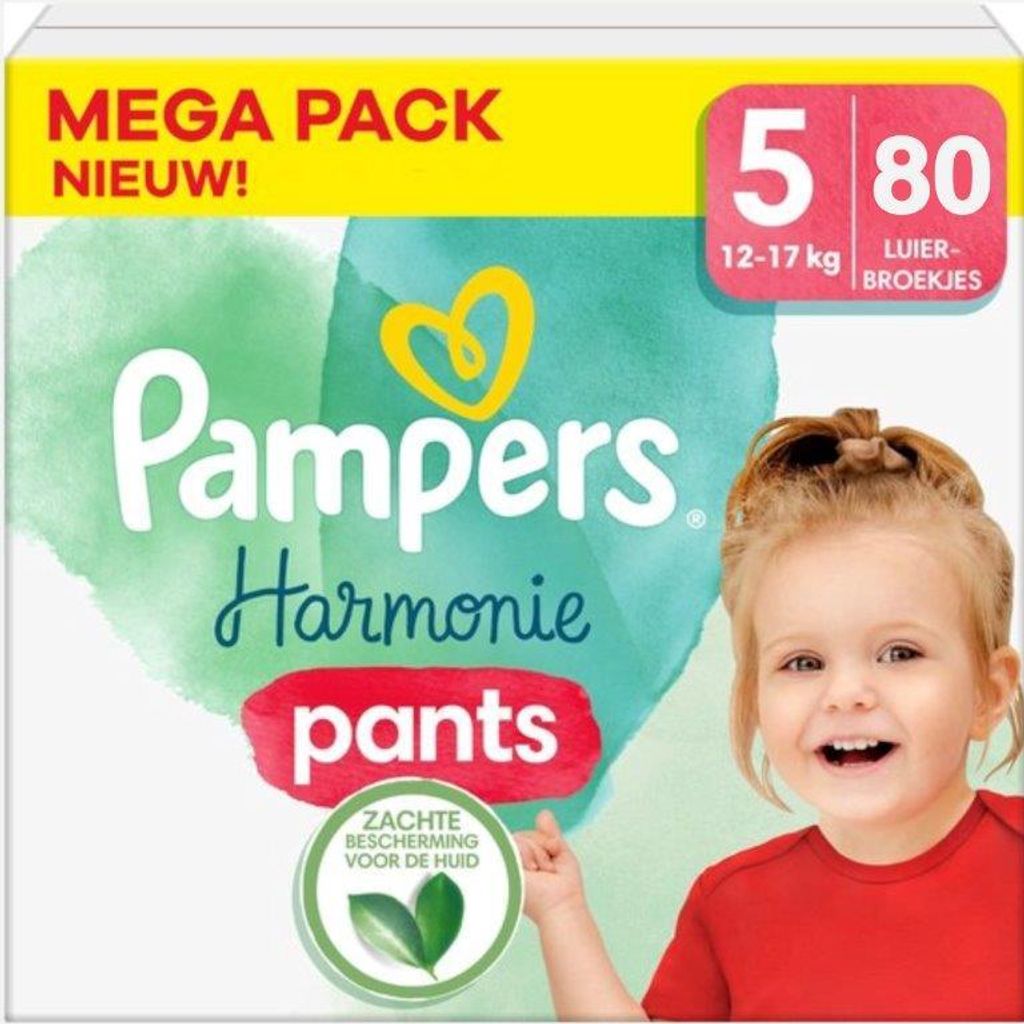 Pampers Harmonie Pants – Größe 5 – Megapackung – 80 Stück – 12/17 kg