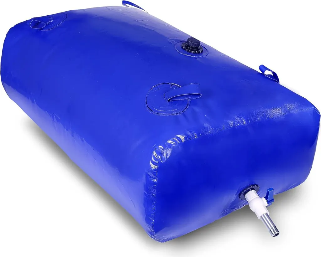 Réservoir d'eau 1000L pliable : cuve de stockage d'urgence portable