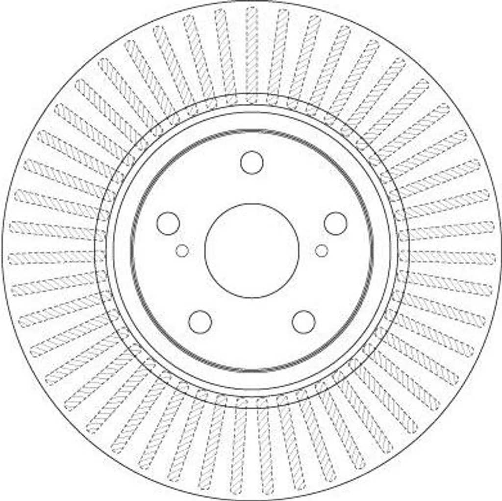 Disque de frein de rechange TRW DF6268 pour Toyota Avensis et Verso T27