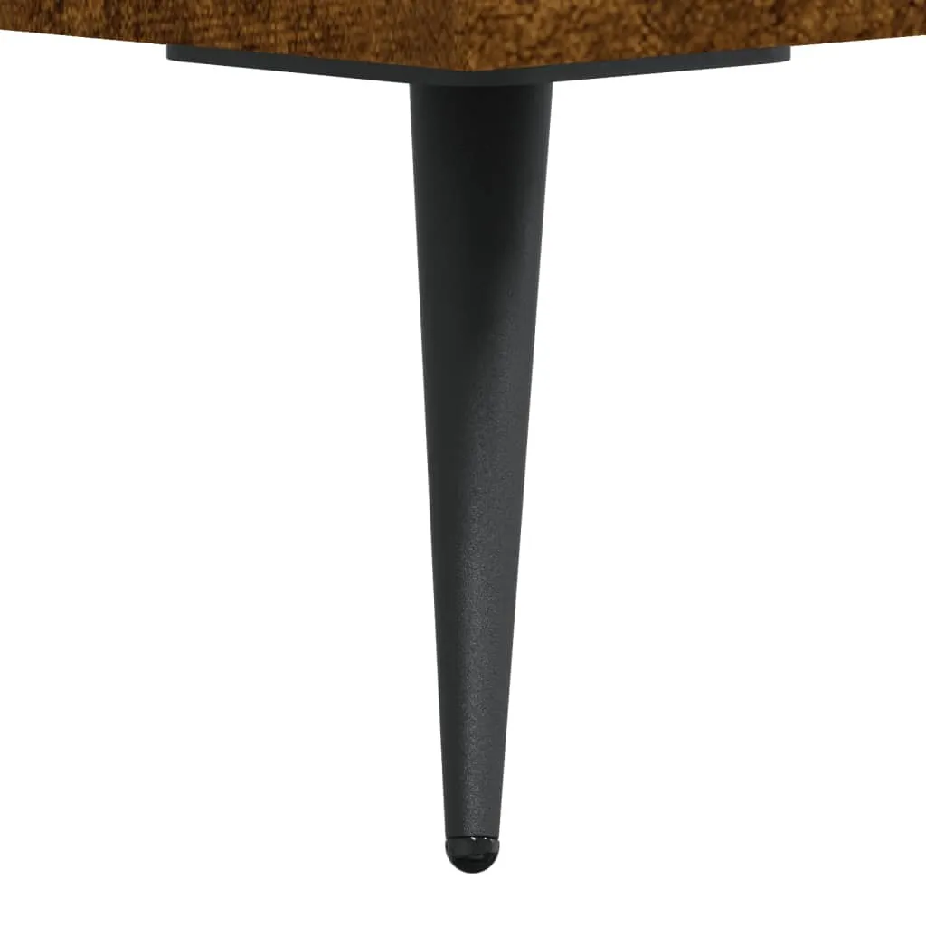 Porta TV Rovere Fumo 102x36x50 cm | Mobile Legno con Ripiani - 10