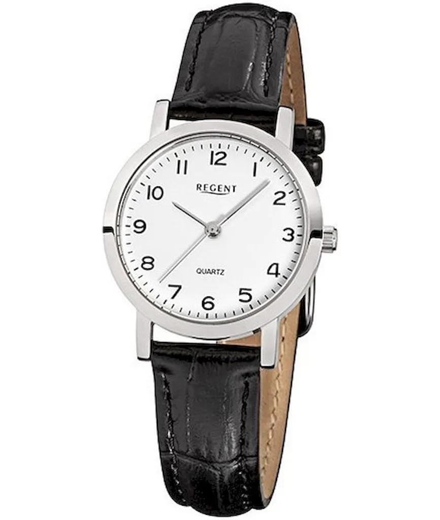 Montre analogique Regent pour homme en acier inoxydable et verre minéral
